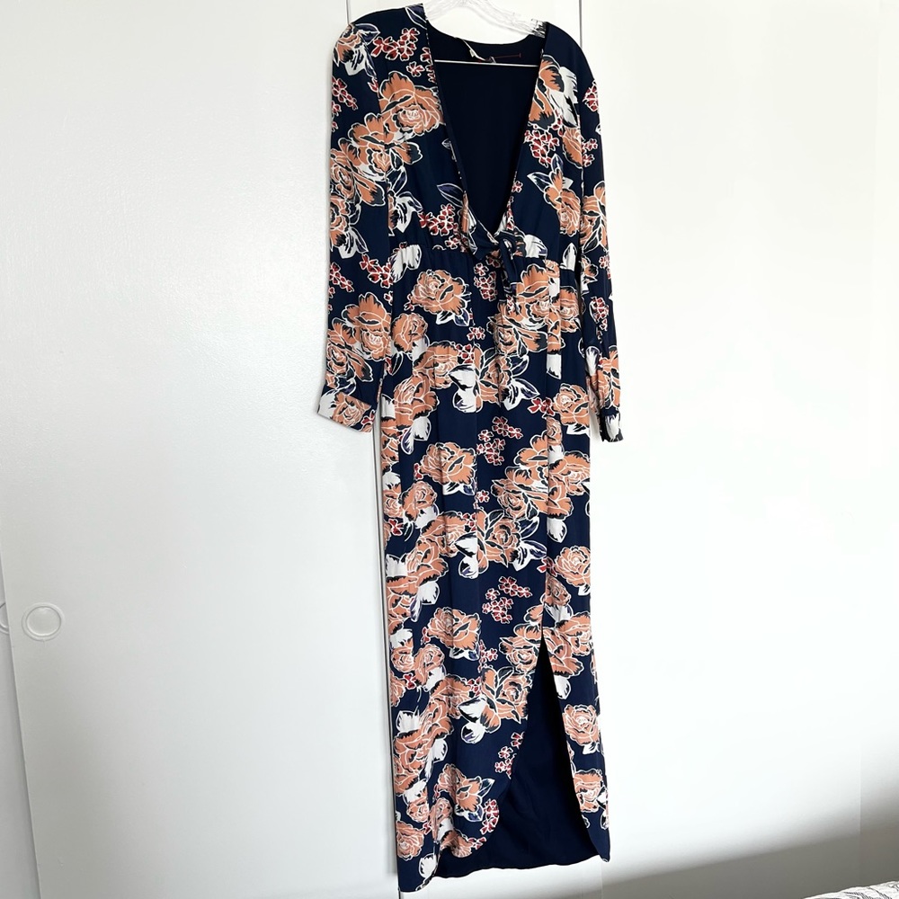 LOVERS + FRIENDS  | blue floral maxi dress